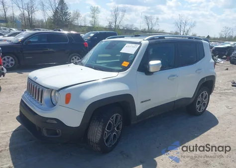 2017 Jeep Renegade Limited 4X4 из США, поврежденный, VIN ZACCJBDB3HPE47042